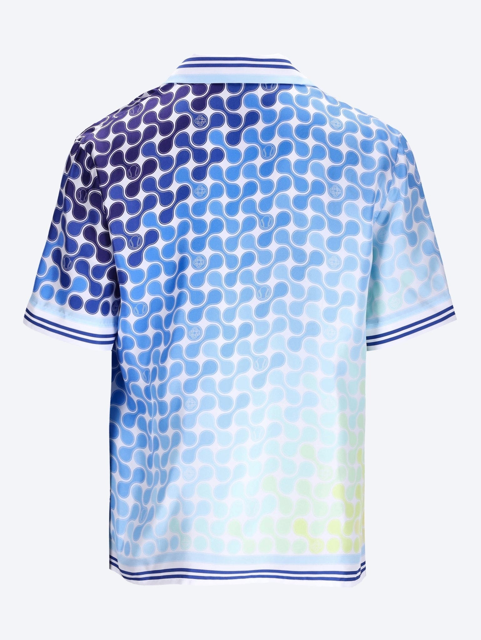 Casablanca Tennis tile cuban collar ss shirt