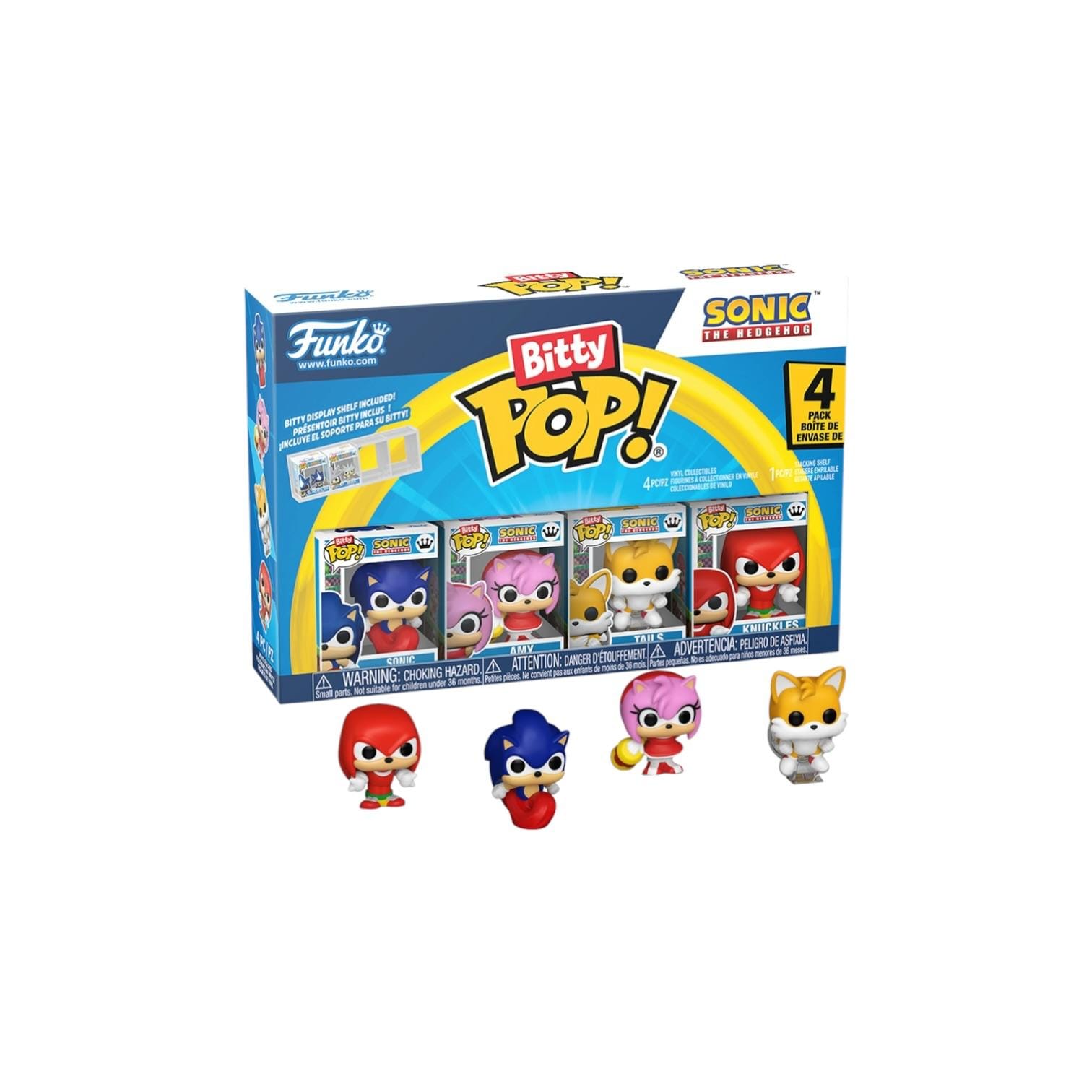 Sonic the Hedgehog 4 Pack Funko Bitty Pops - Sonic the Hedgehog - PREORDER