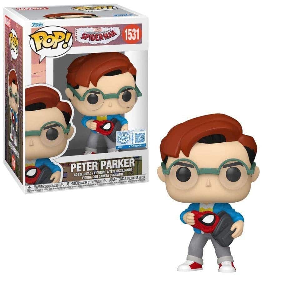Funko POP! Marvel: Friendly Neighborhood Spider - Man – Peter Parker #1531 (Exclusive)