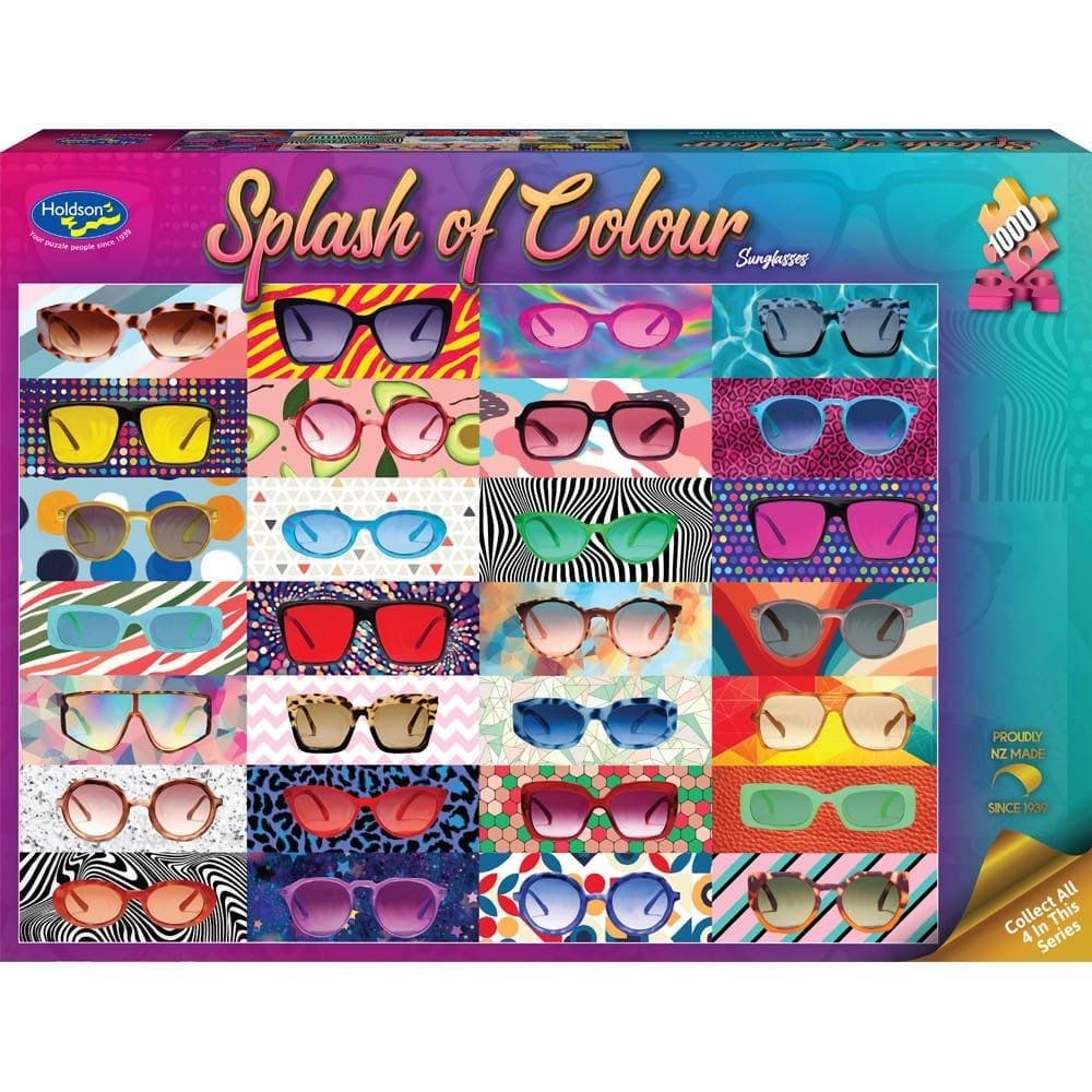 LPG Puzzle - Holdson - Splash of Colour - 1000pc Puzzle - Sunglasses