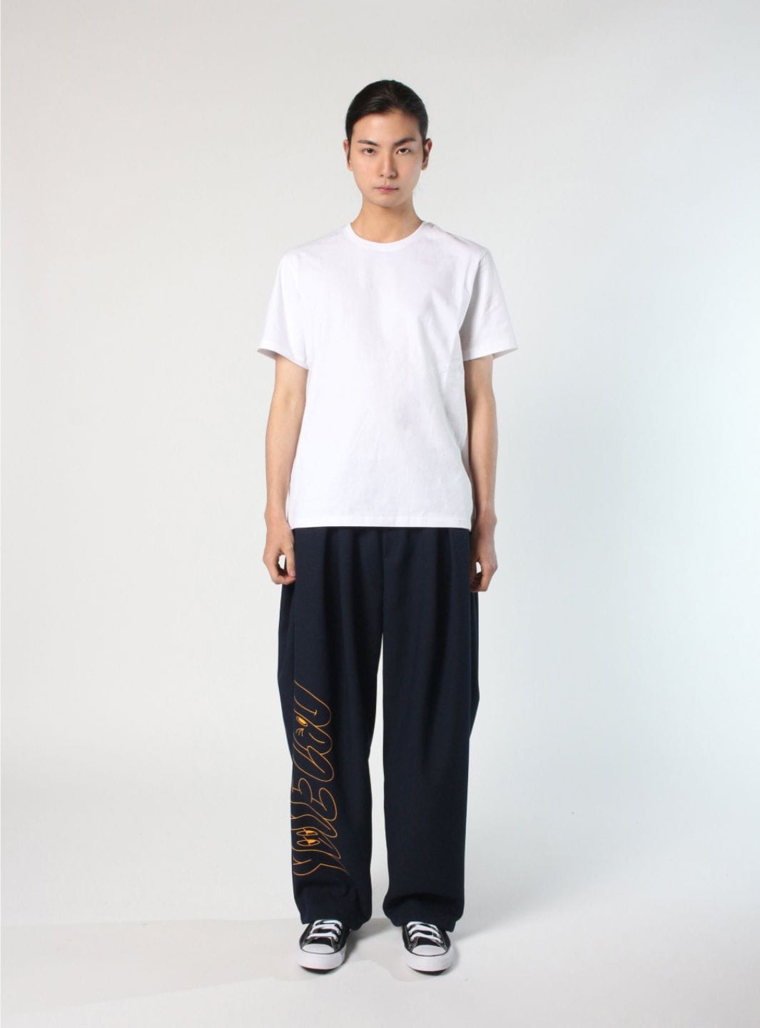 Tee Library T-Shirt Library Yove Lou (Baggy Pants) Navy