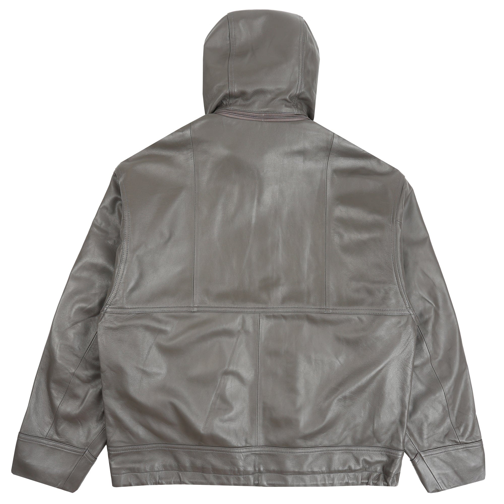 Cav Empt Leather Zip Jacket - Grey