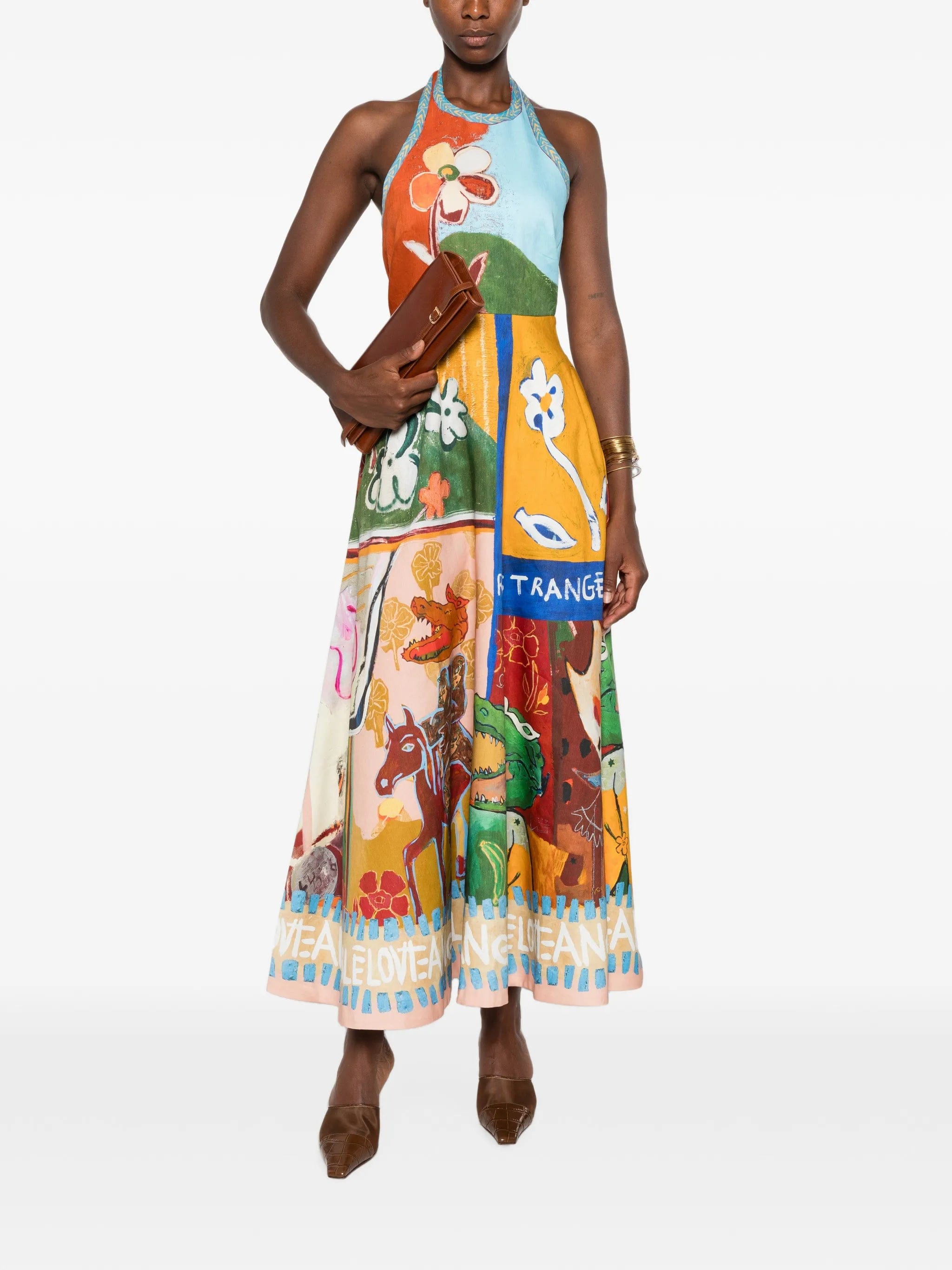 Alemais Mlak halterneck maxi dress