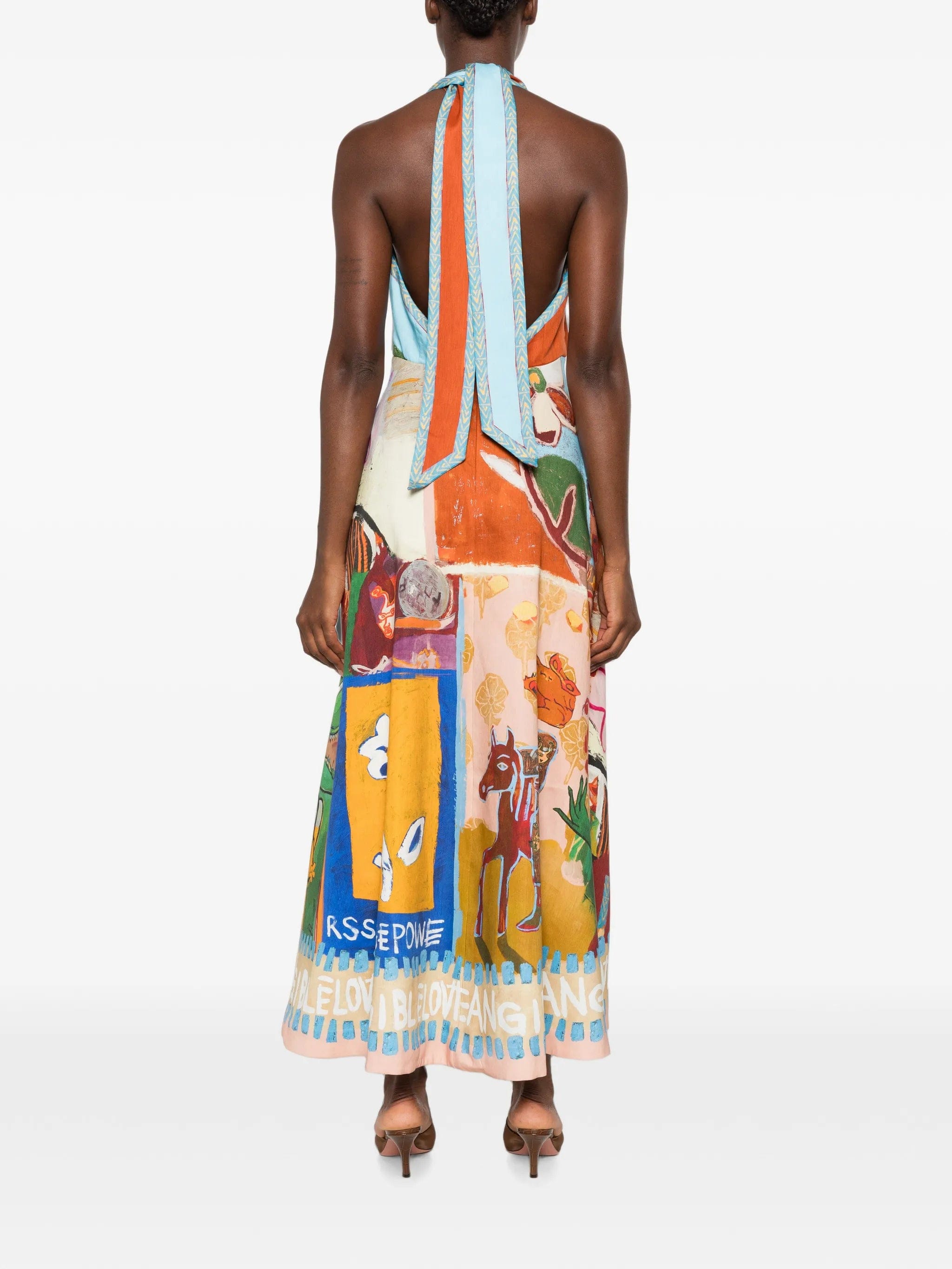 Alemais Mlak halterneck maxi dress