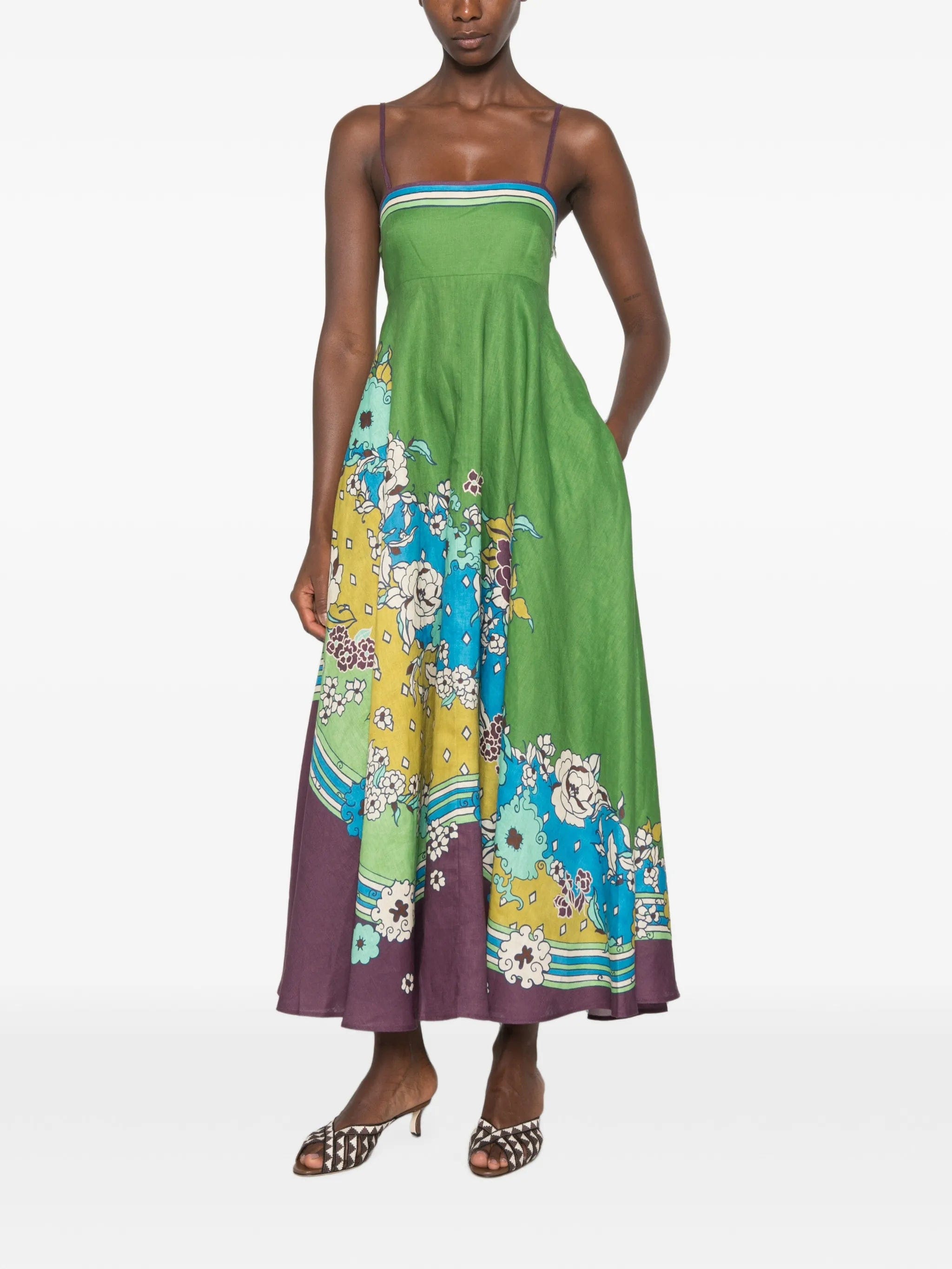 Alemais Nanci floral - print midi dress