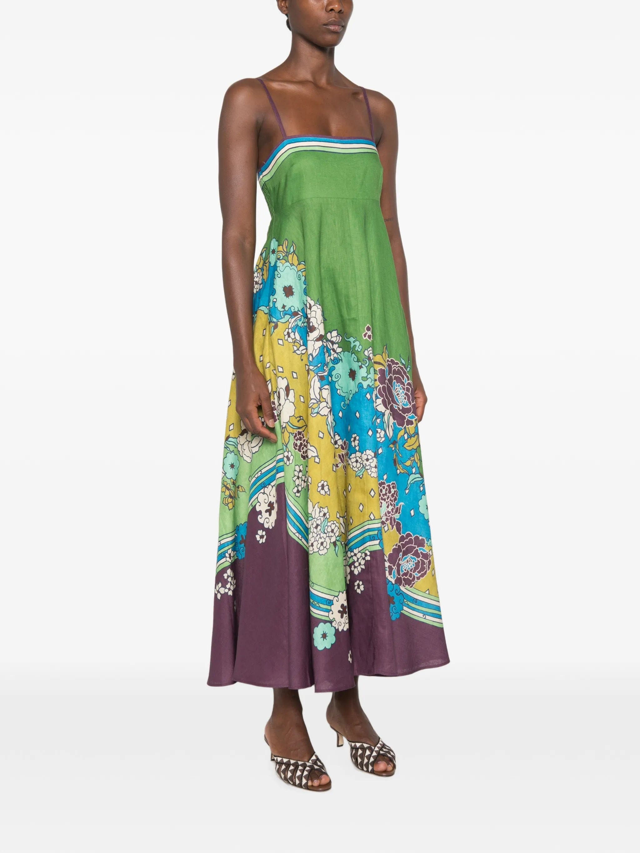 Alemais Nanci floral - print midi dress