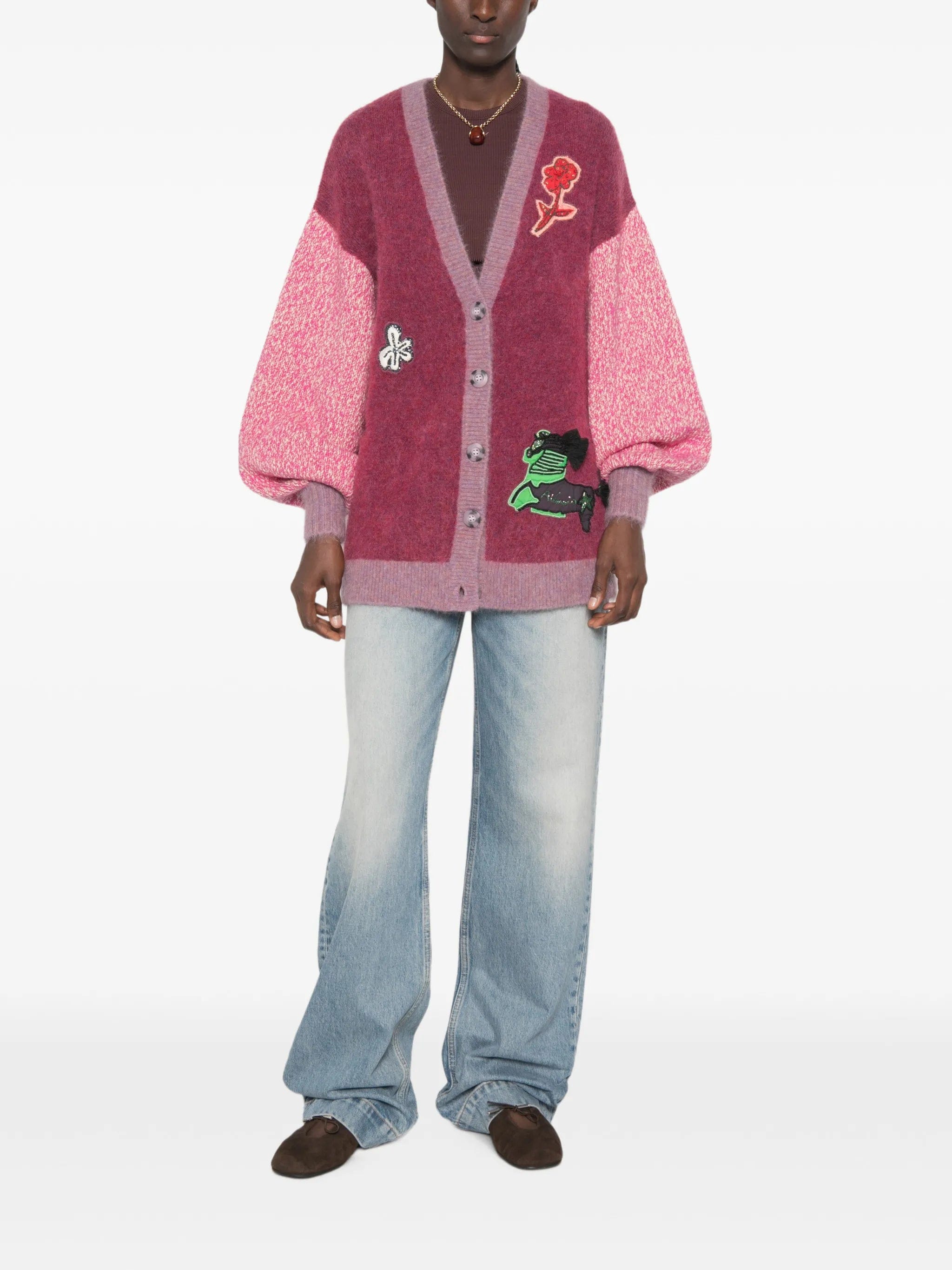 Alemais Mlak appliqué - embellishment cardigan