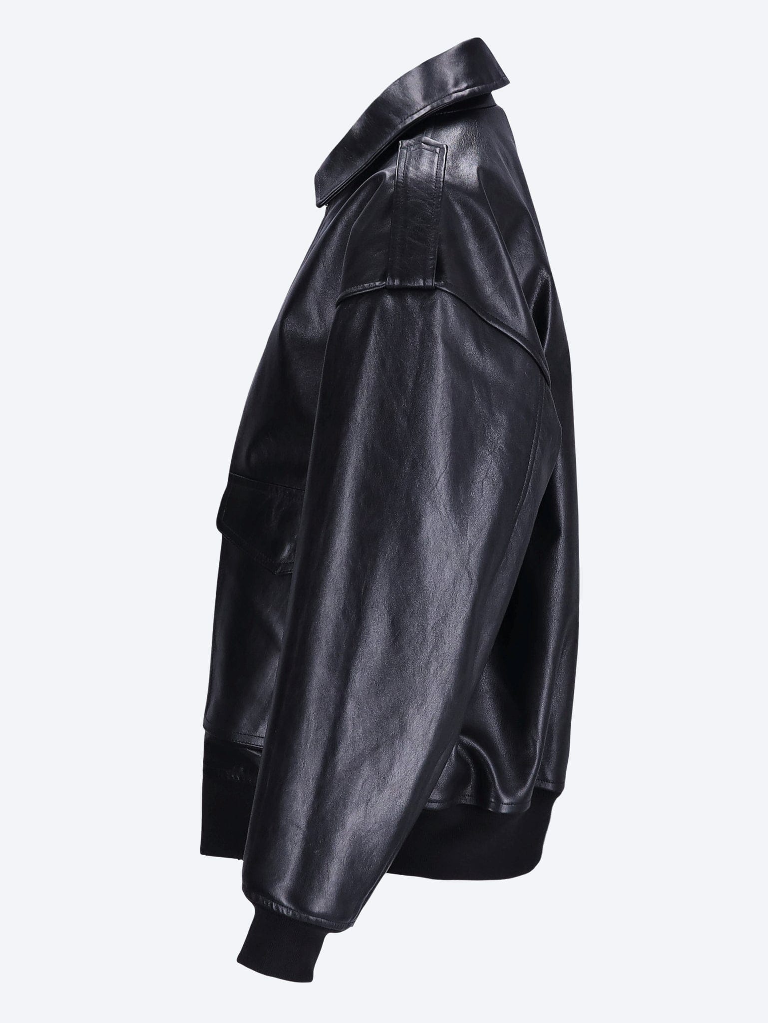THE Frankie SHOP Viper leather jacket