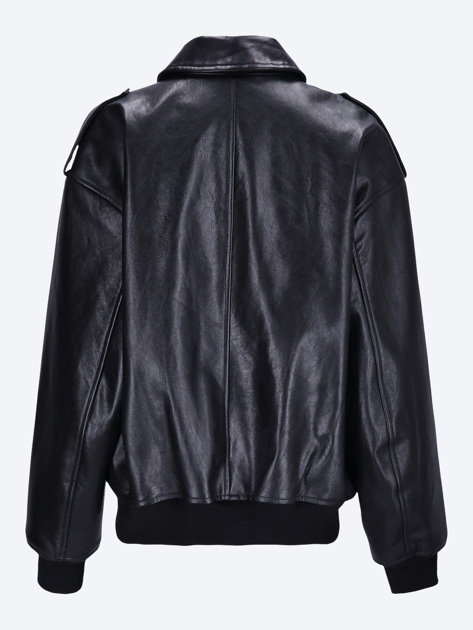 THE Frankie SHOP Viper leather jacket