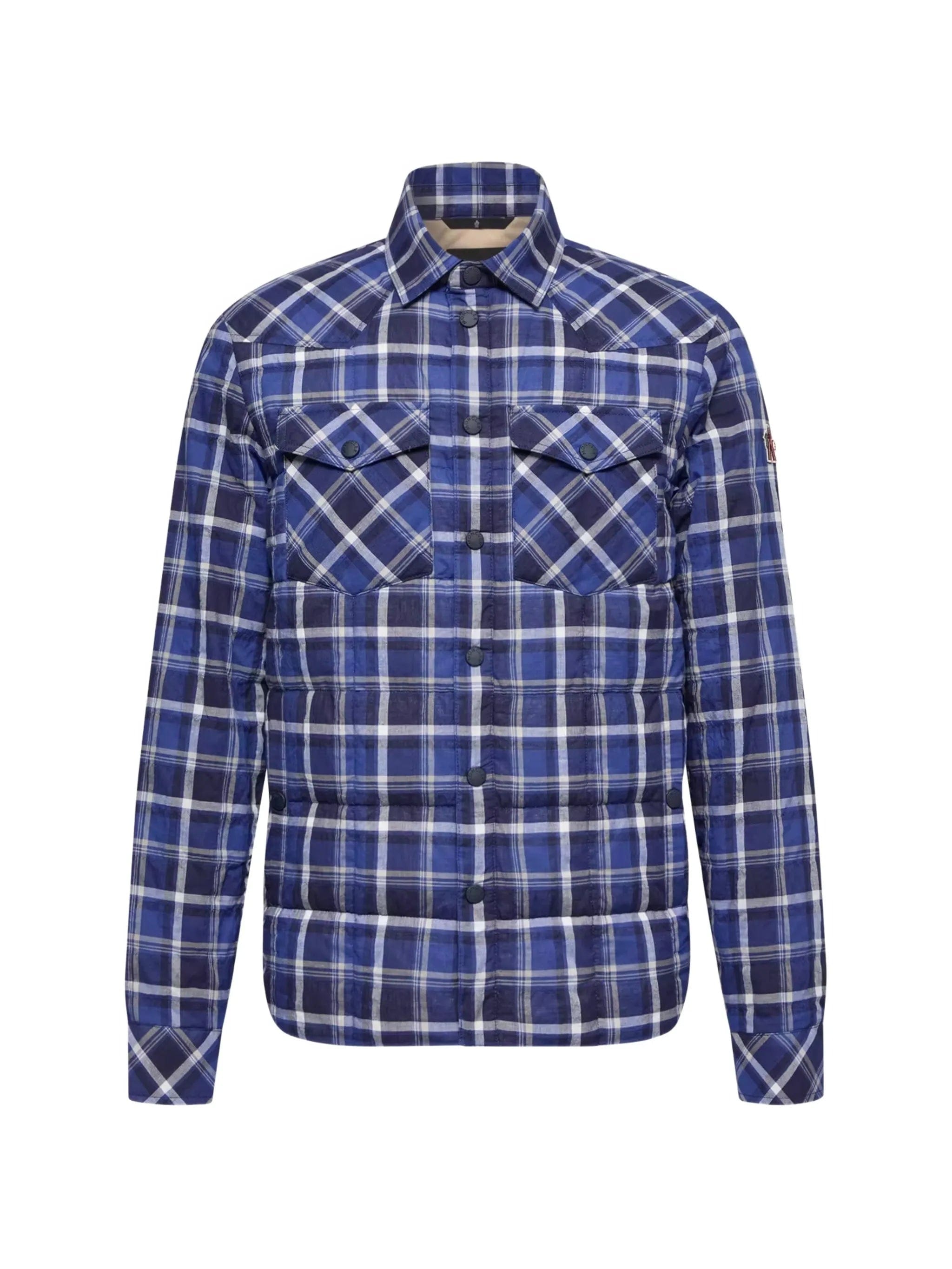 Moncler Grenoble Gelt plaid quilted jacket