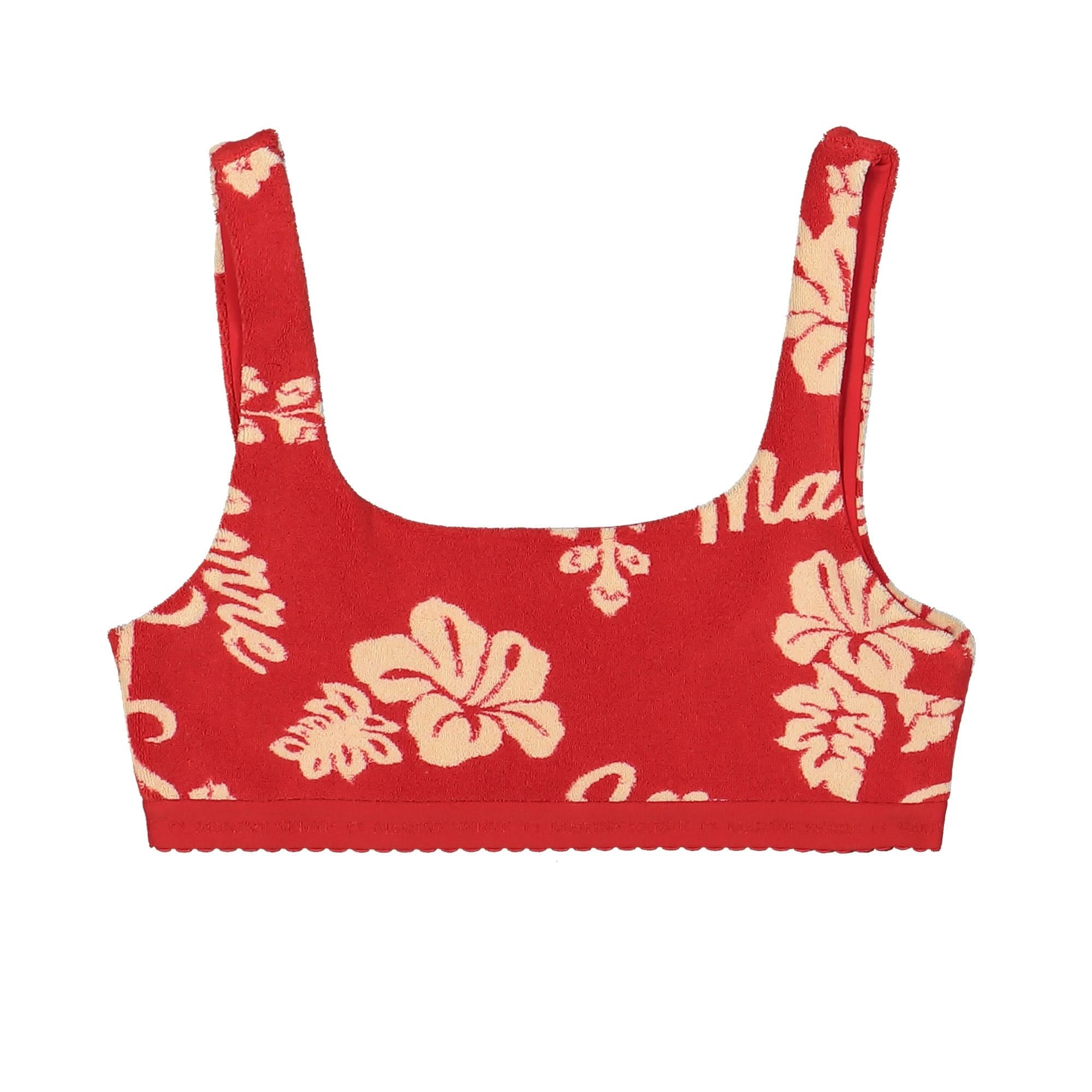 Marine Serre Jersey Jacquard Towels Brassiere