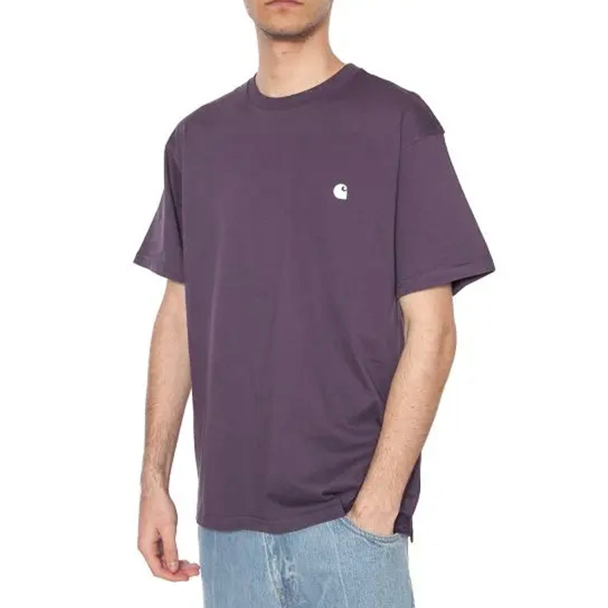 Carhartt WIP Madison T-Shirt (Huckleberry/White)