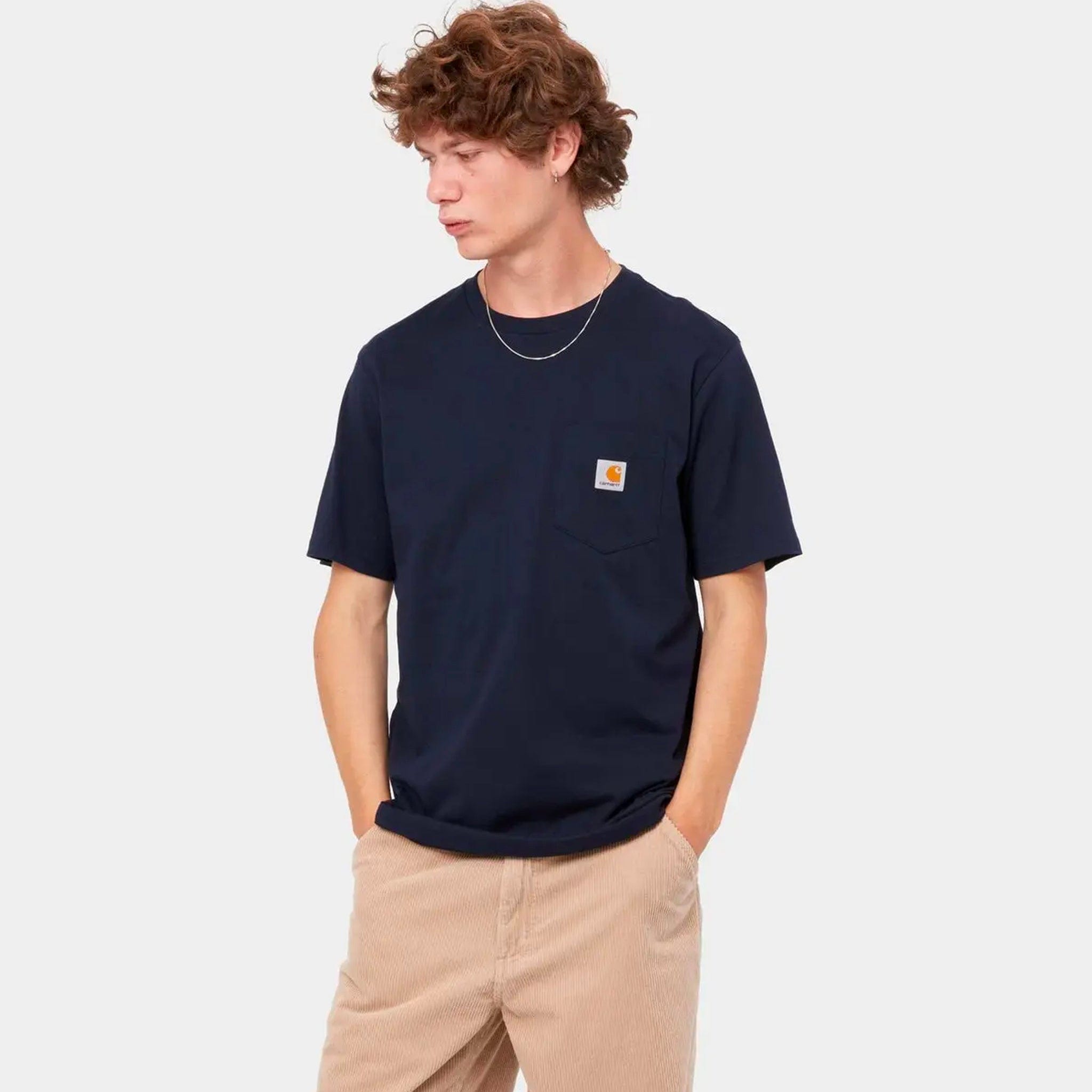 Carhartt WIP S/S Pocket T-Shirt (Dark navy)