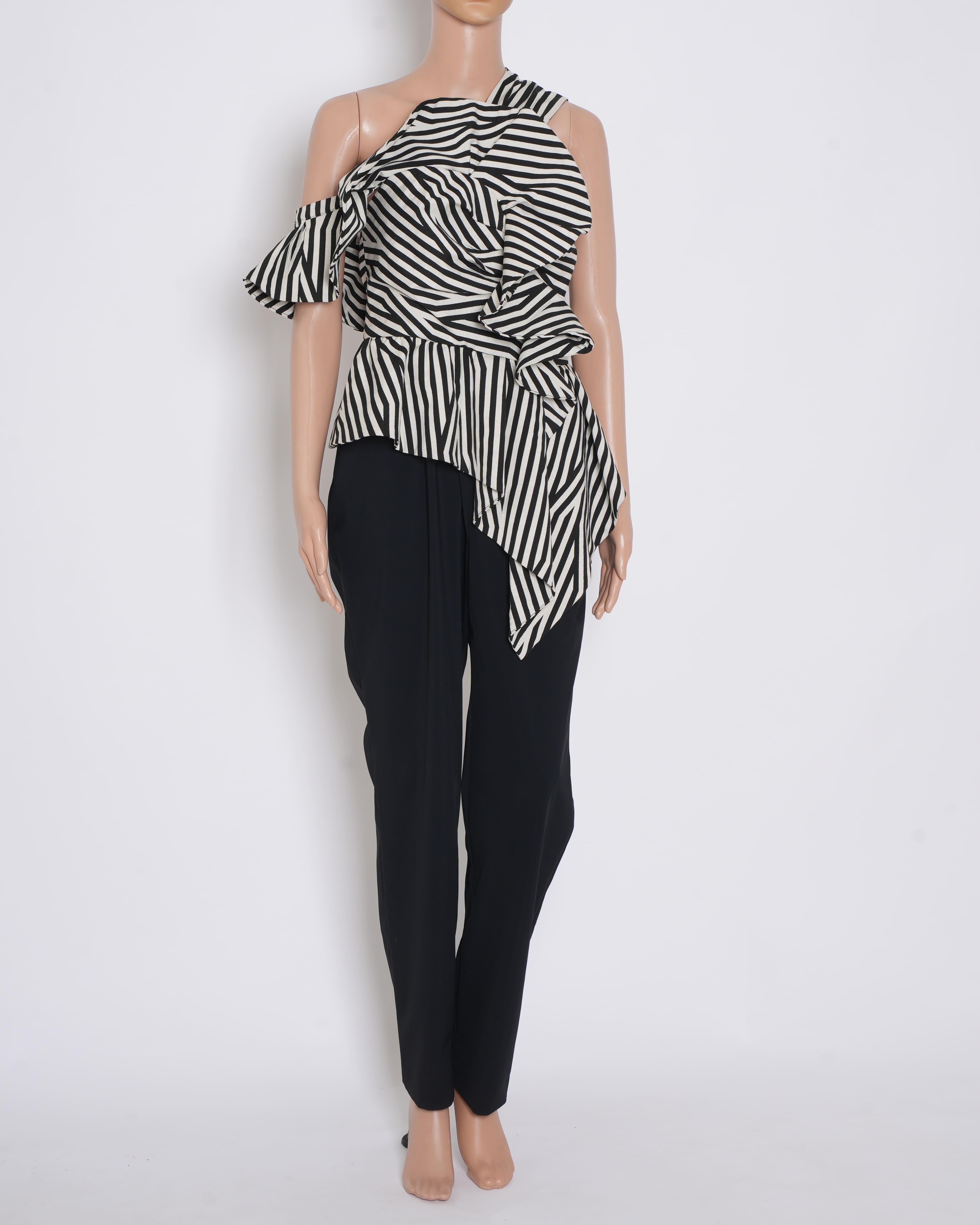 Self - Portrait Jumpsuit With Ruffle Detailing