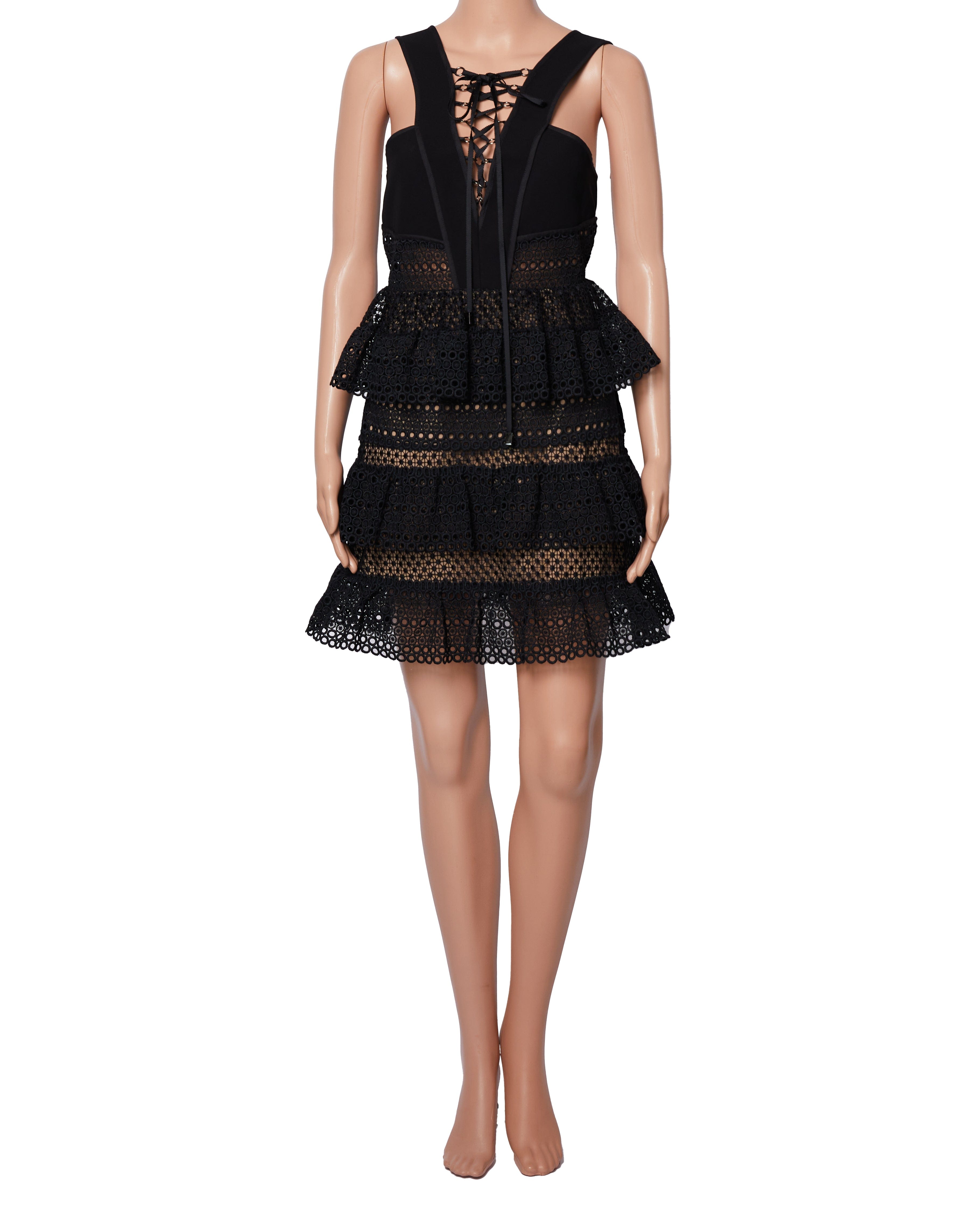 Self-Portrait Self Potrait Black Lace Dress