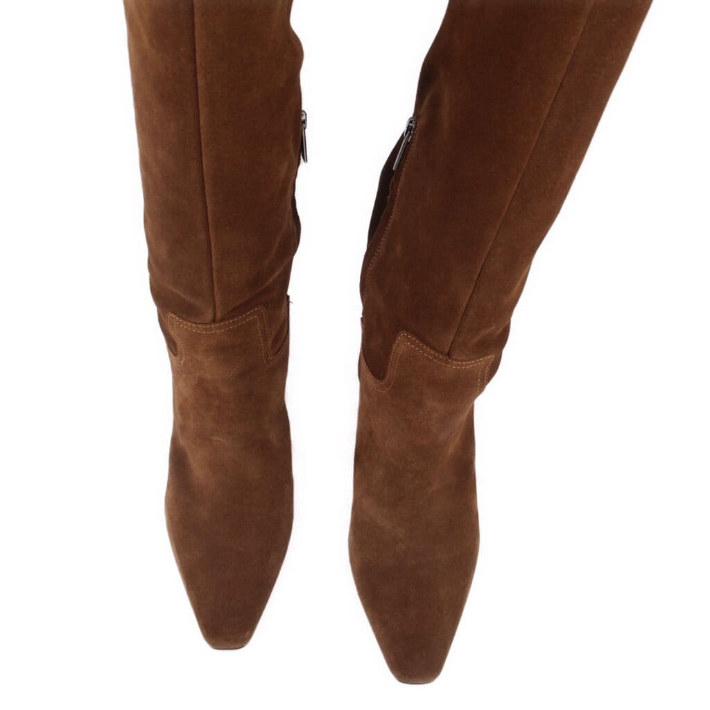 VINCE Camuto WIDE CALF SUEDE BOOTS BROWN 10 US