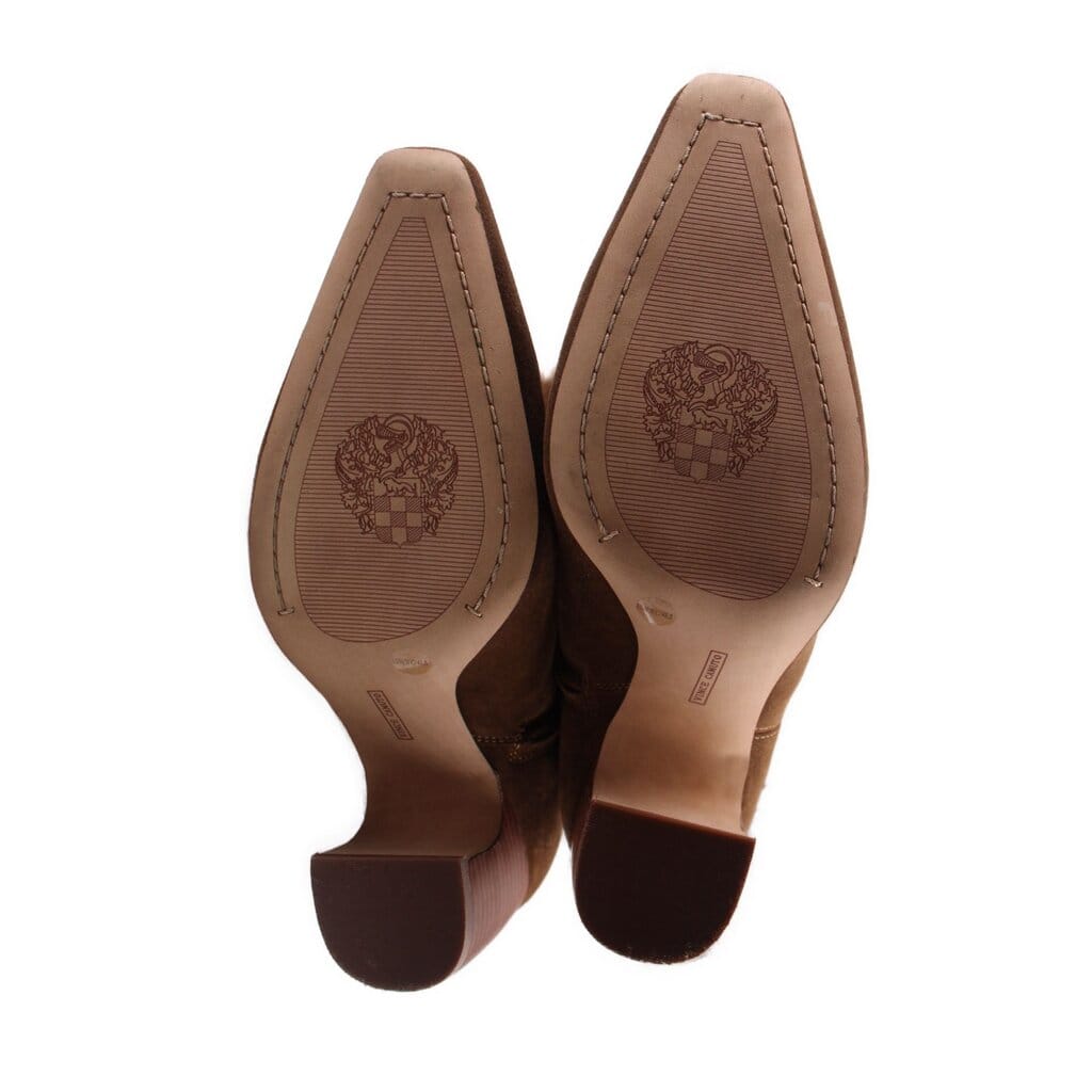 VINCE Camuto WIDE CALF SUEDE BOOTS BROWN 10 US