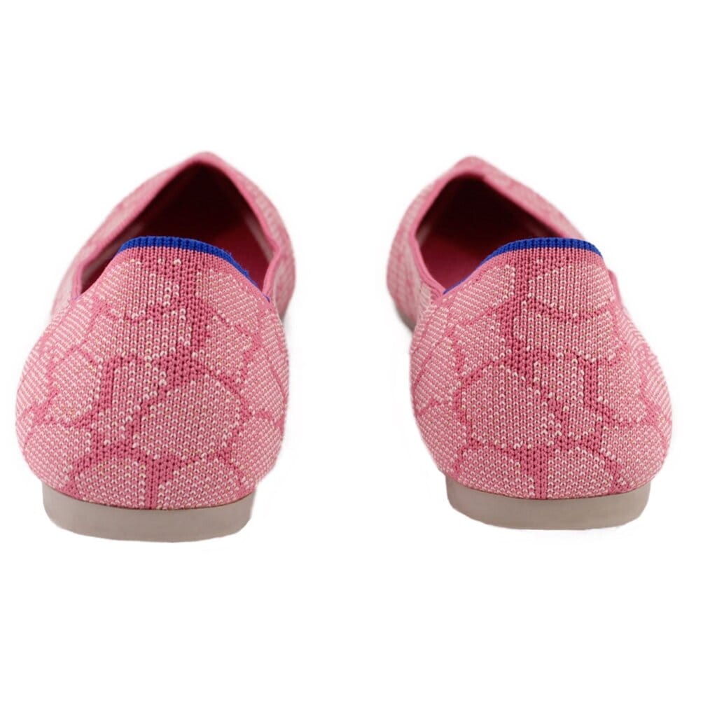 Rothys THE POINT KNIT FLATS PINK 12 US