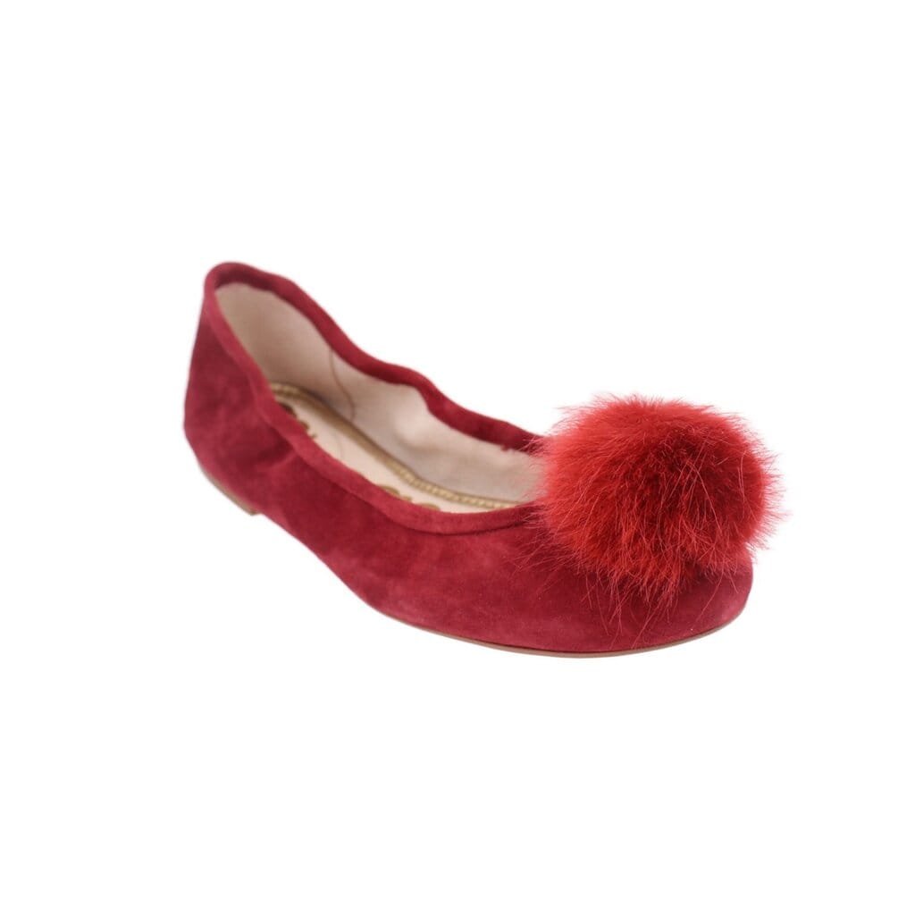 SAM Edelman SUEDE FLATS RED 10 US