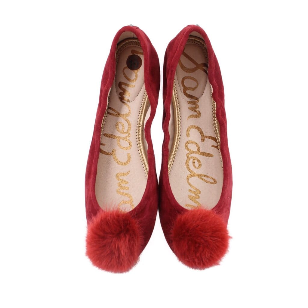 SAM Edelman SUEDE FLATS RED 10 US