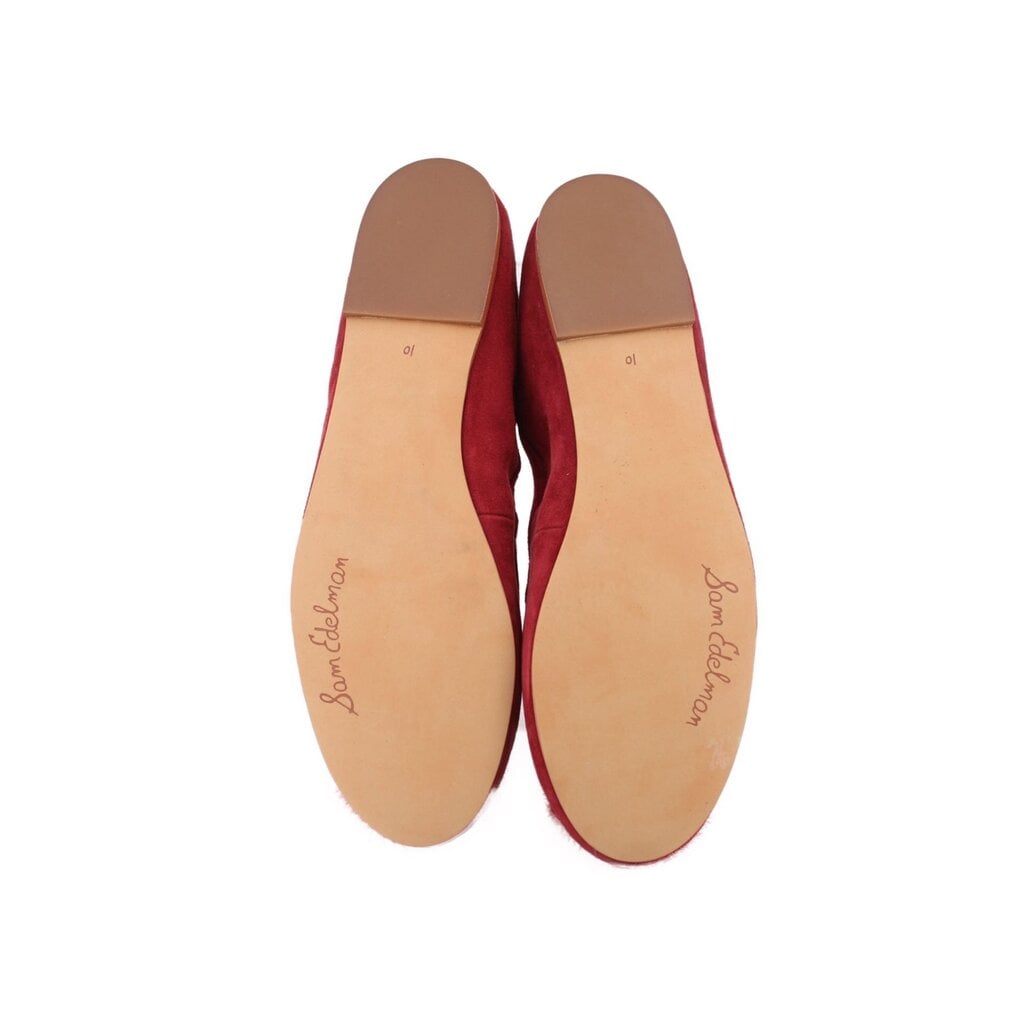 SAM Edelman SUEDE FLATS RED 10 US