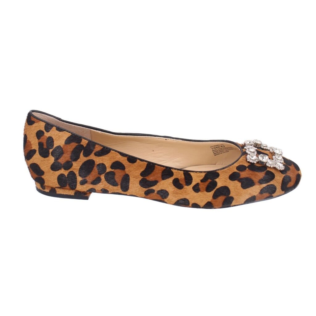 SOLE Society FUR FLATS BROWN 10 US