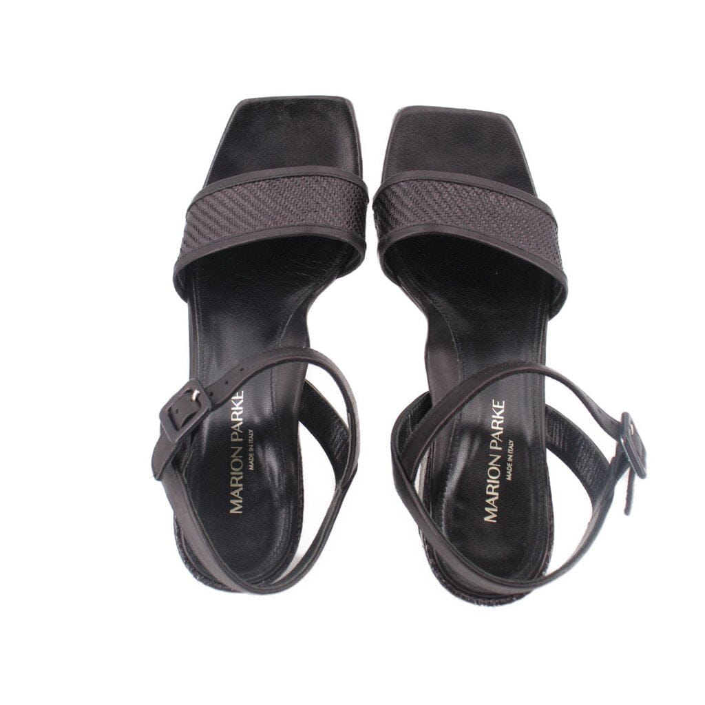 Marion PARKE WOVEN SANDALS BLACK 37 EU | 7 US