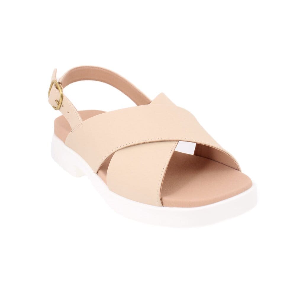 WYDR LEATHER SANDALS NUDE 8 US