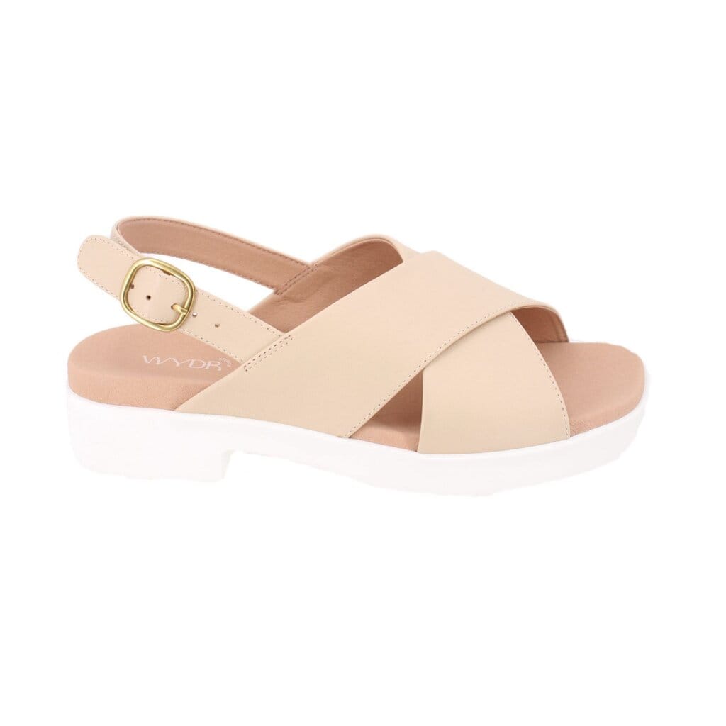 WYDR LEATHER SANDALS NUDE 8 US