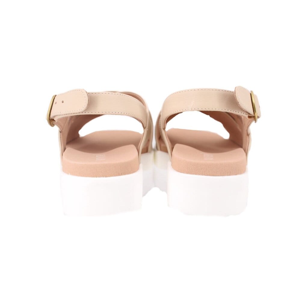 WYDR LEATHER SANDALS NUDE 8 US