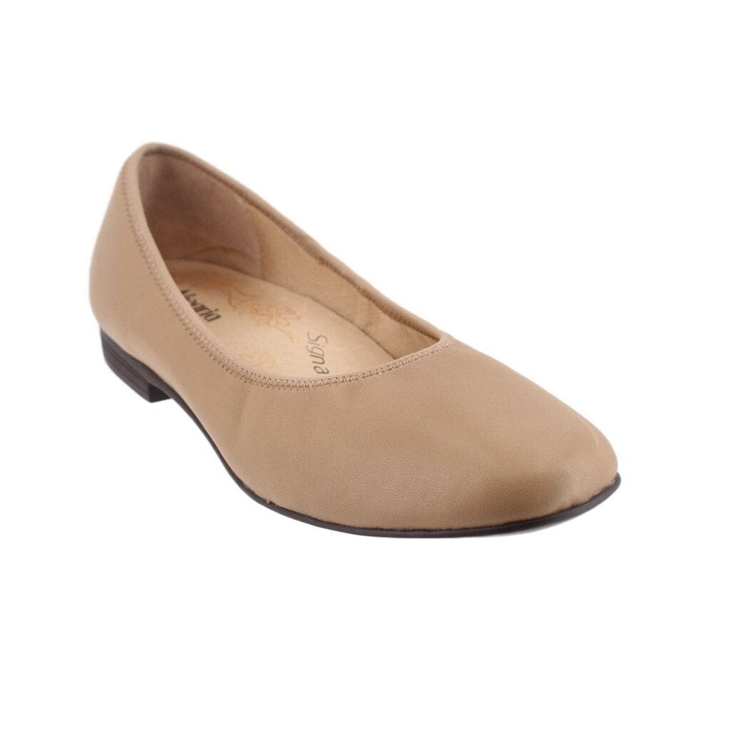 Alegria LEATHER FLATS TAN 6 US