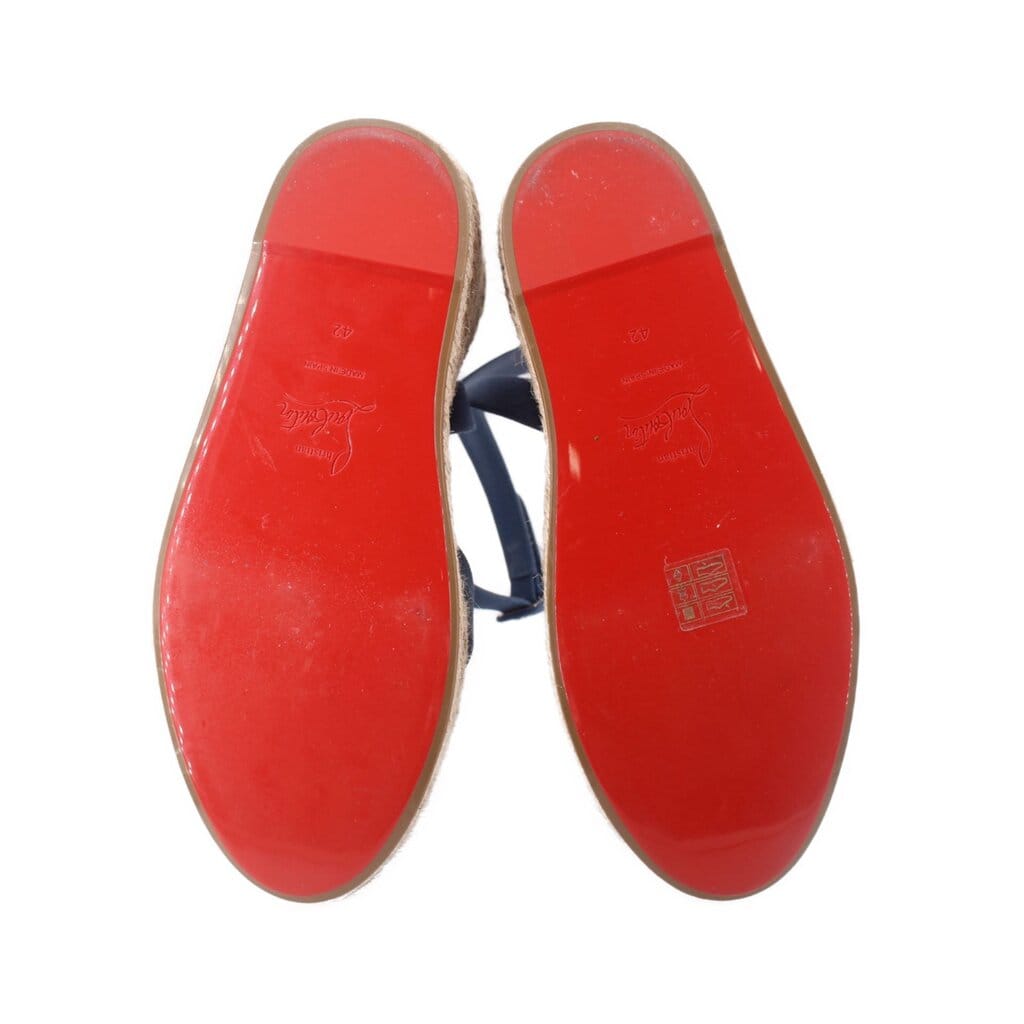 Louboutin ROPE WEDGE HEELS BLUE 42 EU | 10 US