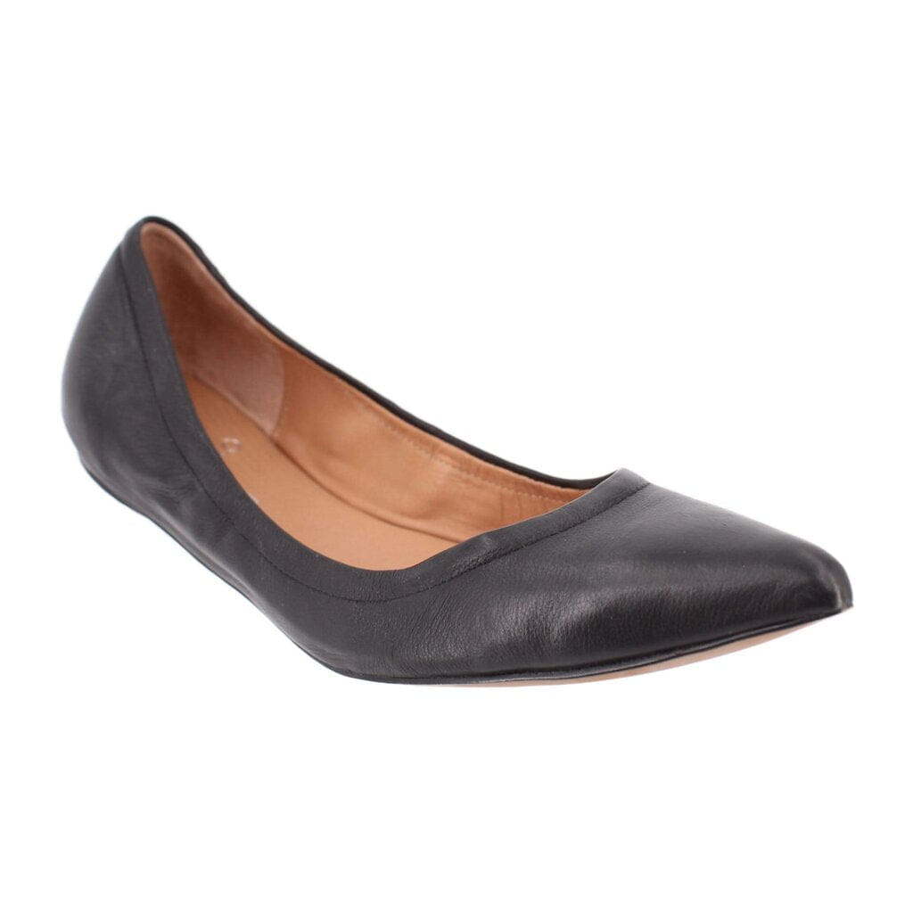 LINEA PAOLO LEATHER FLATS BLACK 7 US