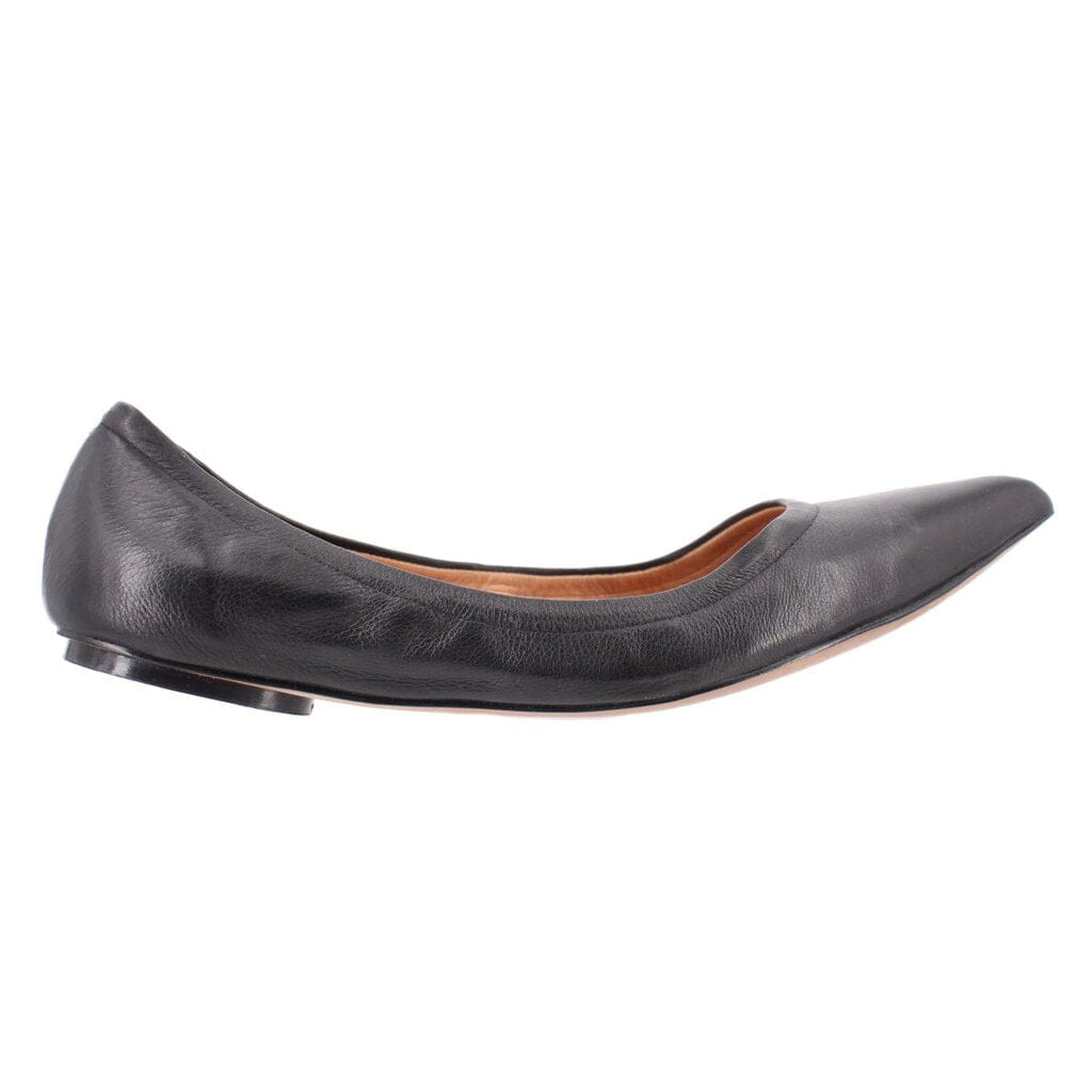 LINEA PAOLO LEATHER FLATS BLACK 7 US