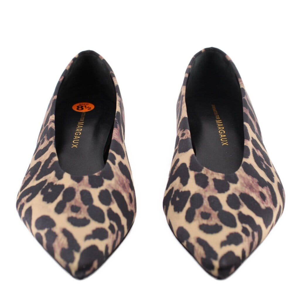 Margaux LEOPARD FLATS BLACK 8.5 US
