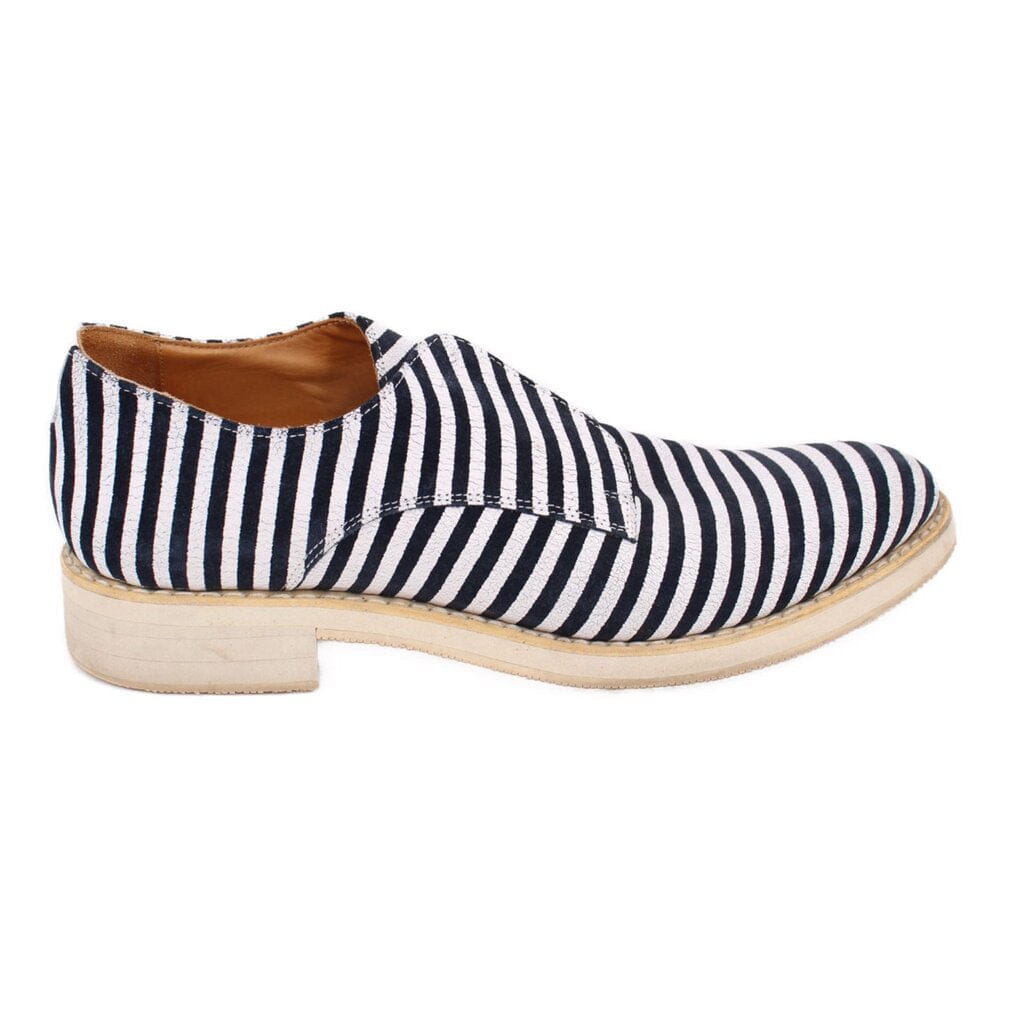 Angela SCOTT STRIPED OXFORDS NAVY 41 EU | 10 US