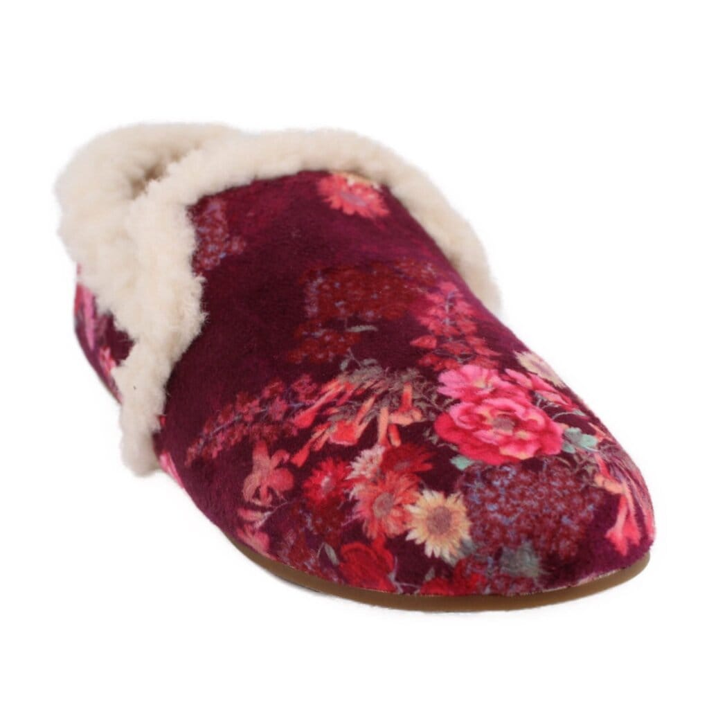 Johnny WAS VELVET FLATS PINK 8 US