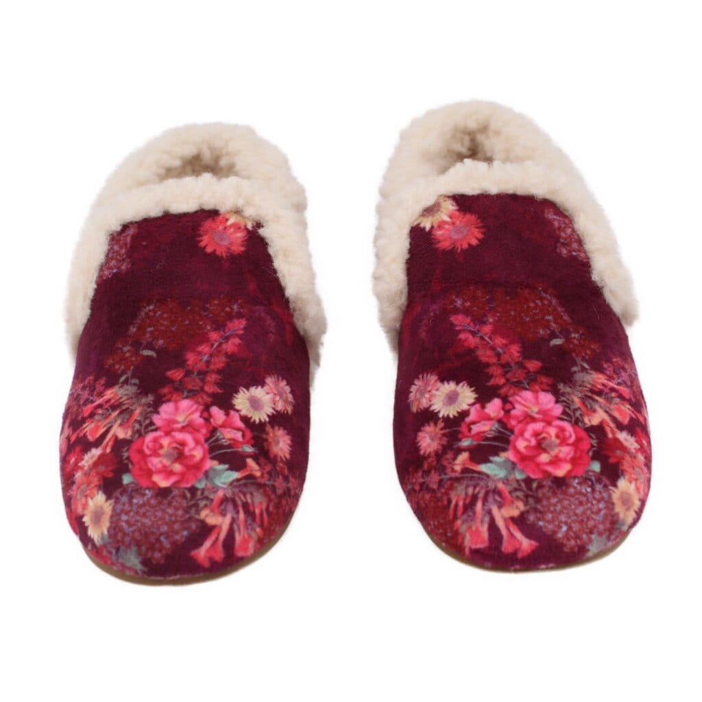 Johnny WAS VELVET FLATS PINK 8 US