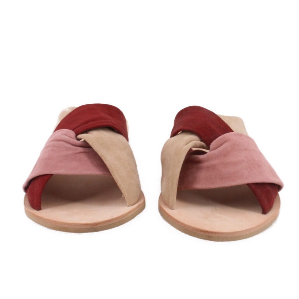 FREE People SUEDE SANDALS MAROON 40 EU | 10 US