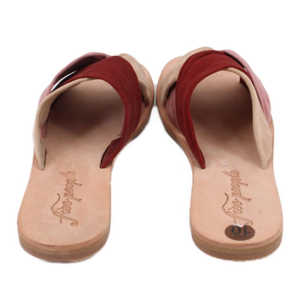 FREE People SUEDE SANDALS MAROON 40 EU | 10 US