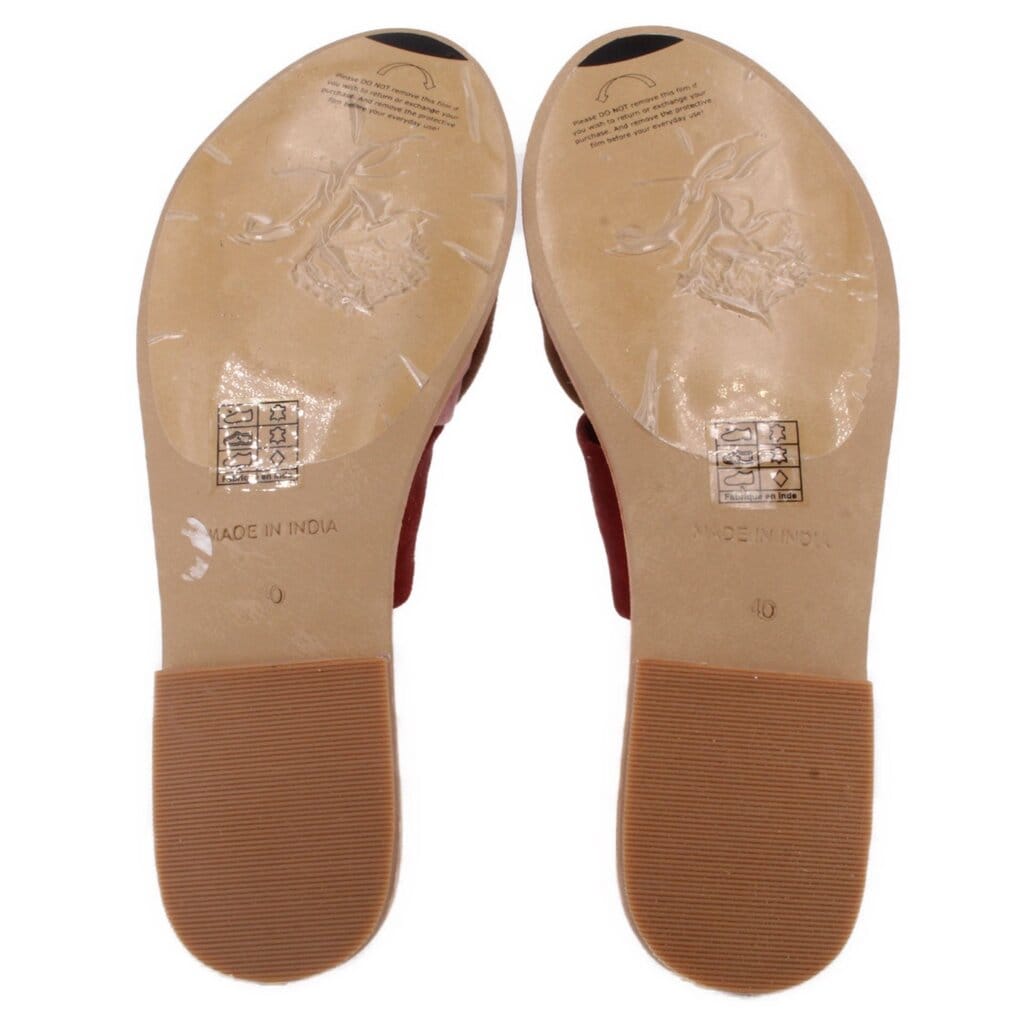 FREE People SUEDE SANDALS MAROON 40 EU | 10 US