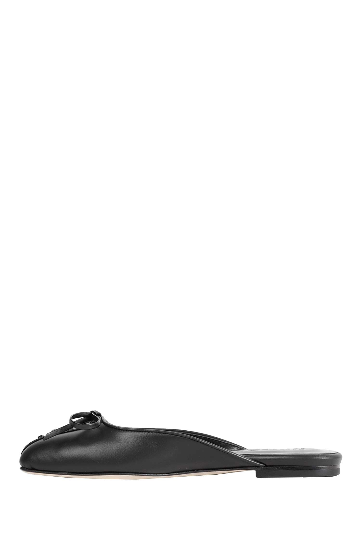 NVL GARDE Lace Up Flat Open Back Ballerinas