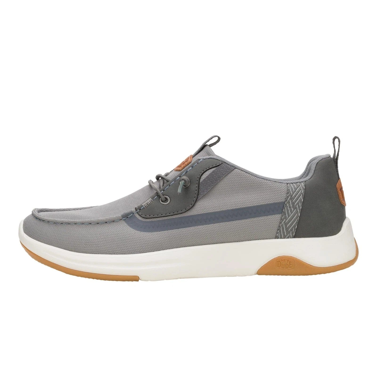 Hey Dude Wally Drift Mesh 43165 - 1UM Men'sGray Slip - On Casual Shoes LIQ979