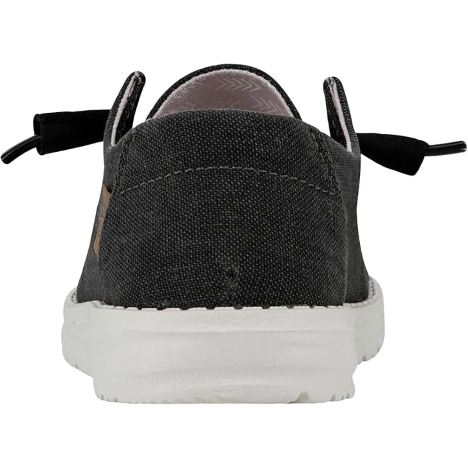 Hey Dude Wendy 40058 - 0XM Womens Black Chambray Moc Toe Casual Shoes RHS8794
