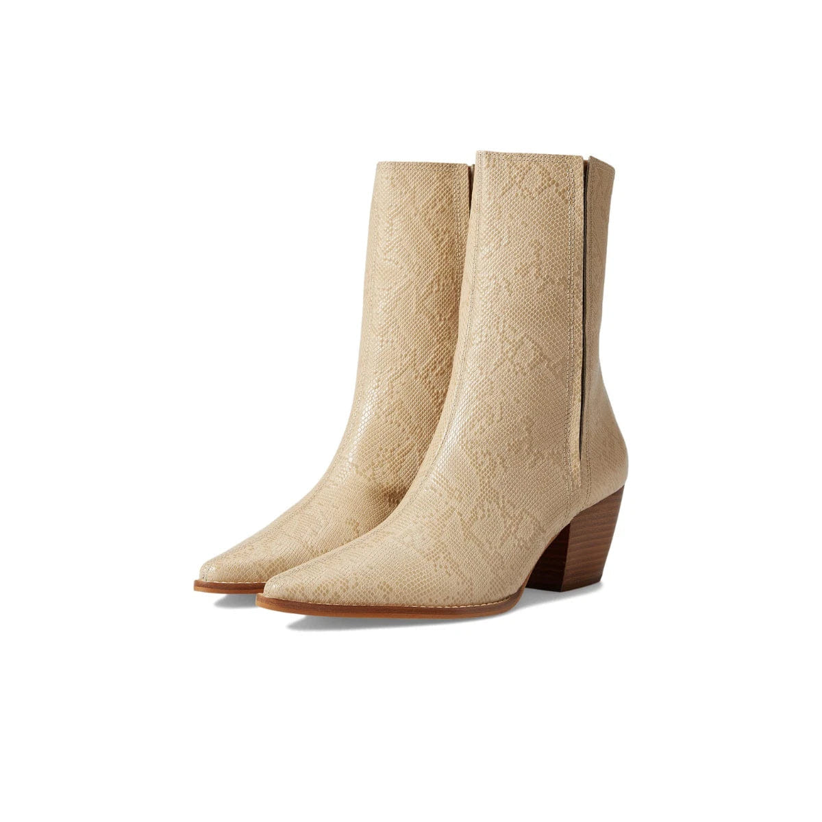 Matisse Annabelle WomensNatural Snake Leather Mid - Calf Western Boot ZOGG2782