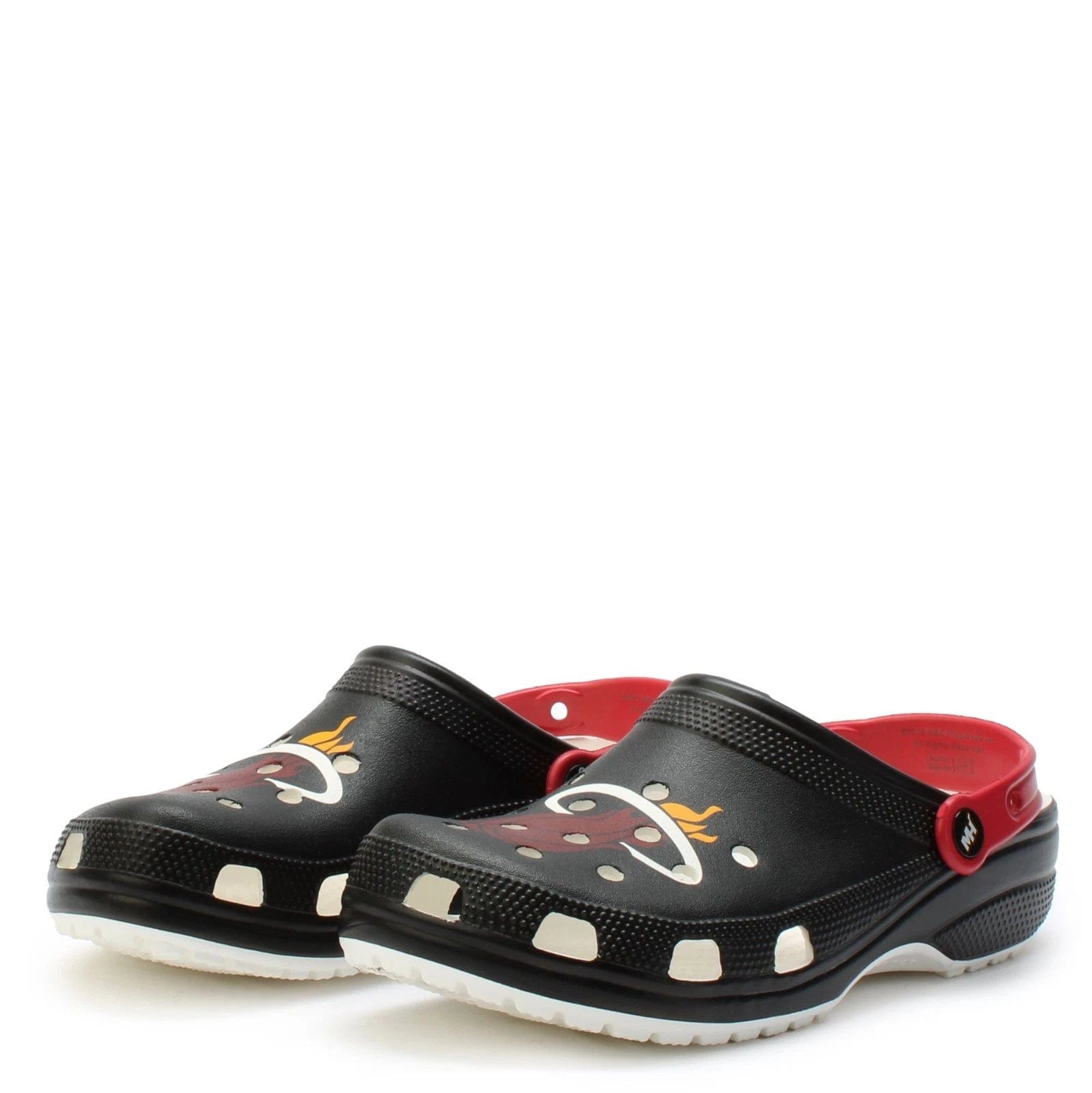 Classic Crocs NBA Miami Heat Classic 208861 - 001 Clogs Unisex Black Shoes GBO2731