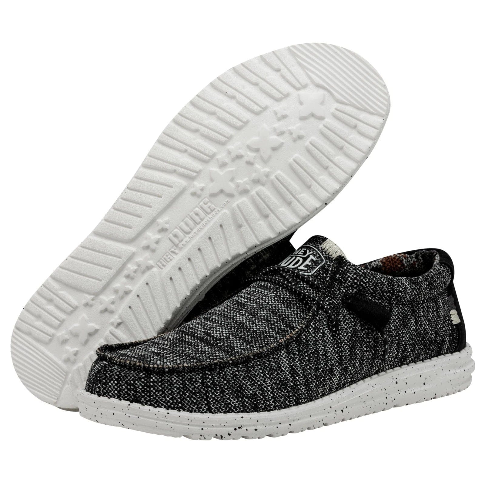 Hey Dude Wally Sox 40161 - 0YH Men's Black Slip - On Casual Shoes LIQ994