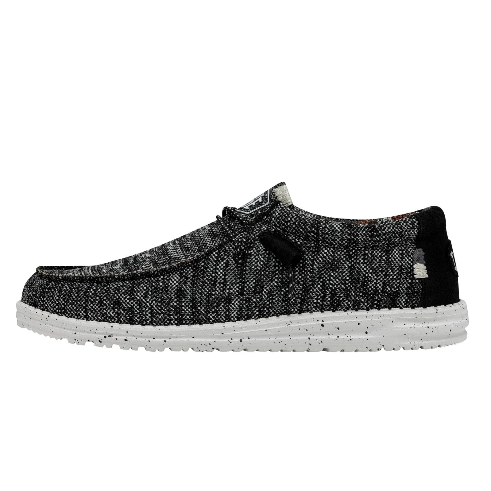 Hey Dude Wally Sox 40161 - 0YH Men's Black Slip - On Casual Shoes LIQ994