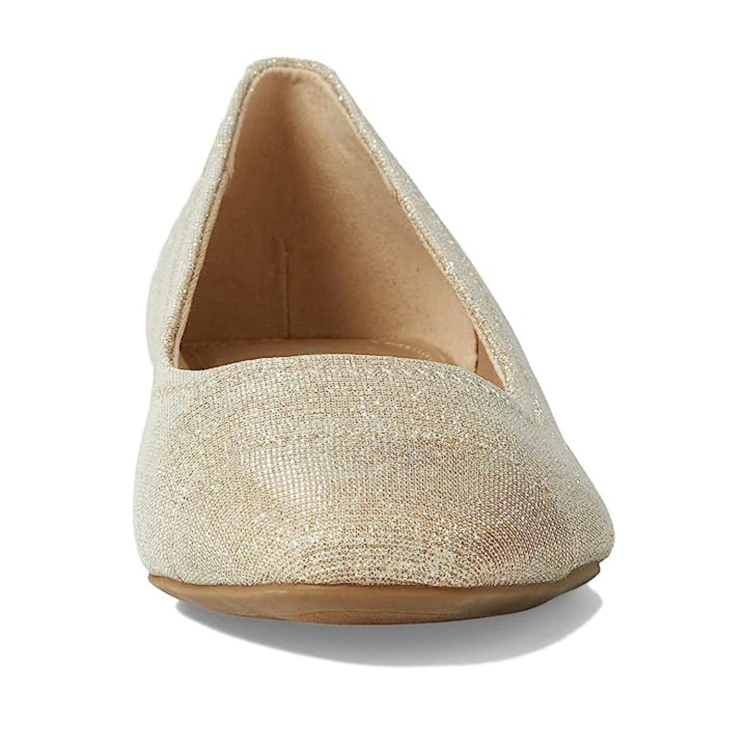 Anne Klein Carlie Flat Women's Light Beige Square Toe Slip On HTAT1532