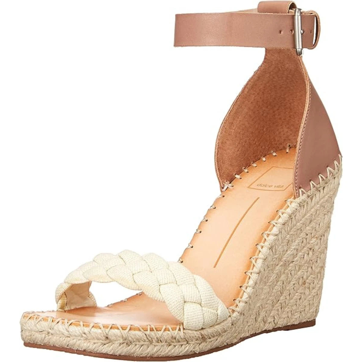 Dolce Vita Nilton Sandals Women Sandstone Braided Strap Espadrille RHS8460
